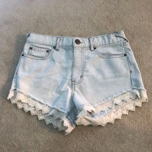 Free People Jean Shorts